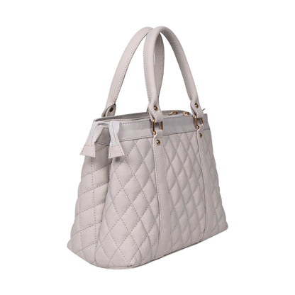 Luxury Genuine Leather Large Quilted Handbag/Sling Bag for Girls/Women/Ladies – Ivory – Women's HandBag/Sling Bag – additional product photo | Leather Villa