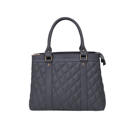 Luxury Genuine Leather Large Quilted Handbag/Sling Bag for Girls/Women/Ladies – Grey – Women's HandBag/Sling Bag – additional product photo | Leather Villa
