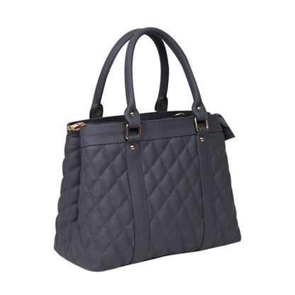 Luxury Genuine Leather Large Quilted Handbag/Sling Bag for Girls/Women/Ladies – Grey – Women's HandBag/Sling Bag – additional product photo | Leather Villa