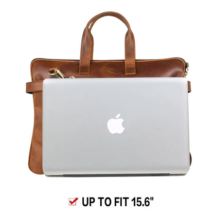 Ardan Genuine Leather Laptop/Office Bag for Men | Fits Upto 15.6 inch Laptop/MacBook LV01A