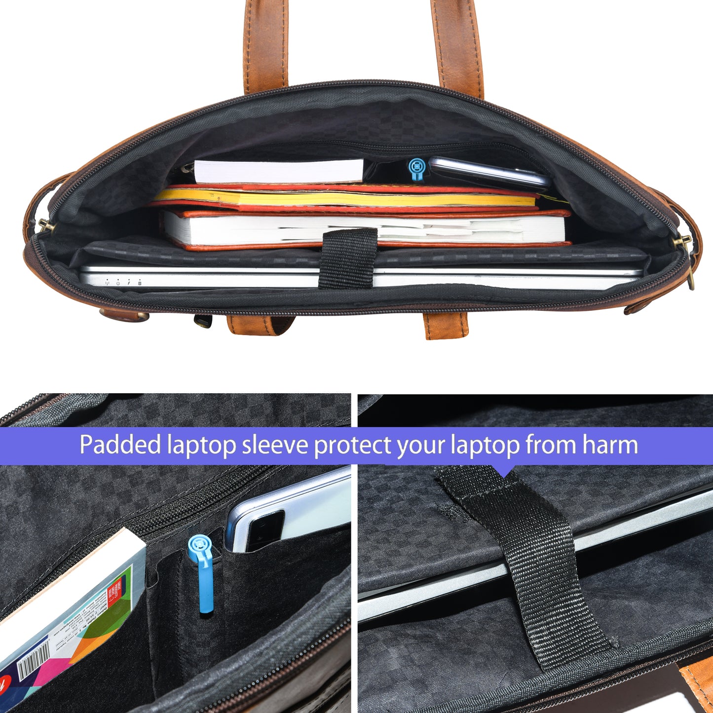 Ardan Genuine Leather Laptop/Office Bag for Men | Fits Upto 15.6 inch Laptop/MacBook LV01A