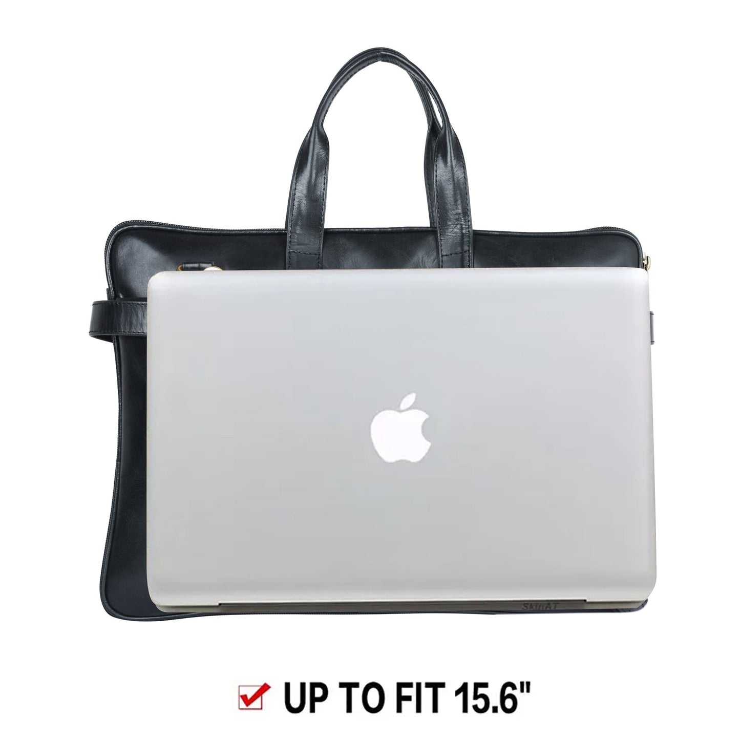 Genuine Leather Laptop/Office Bag for Men – Black – Leather Laptop Bag – additional product photo | Leather Villa