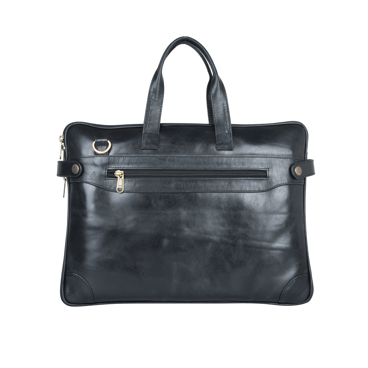 Genuine Leather Laptop/Office Bag for Men – Black – Leather Laptop Bag – additional product photo | Leather Villa