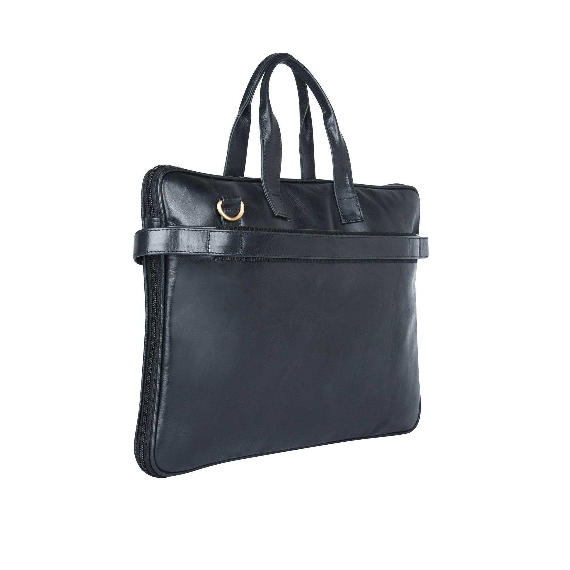 Genuine Leather Laptop/Office Bag for Men – Black – Leather Laptop Bag – additional product photo | Leather Villa