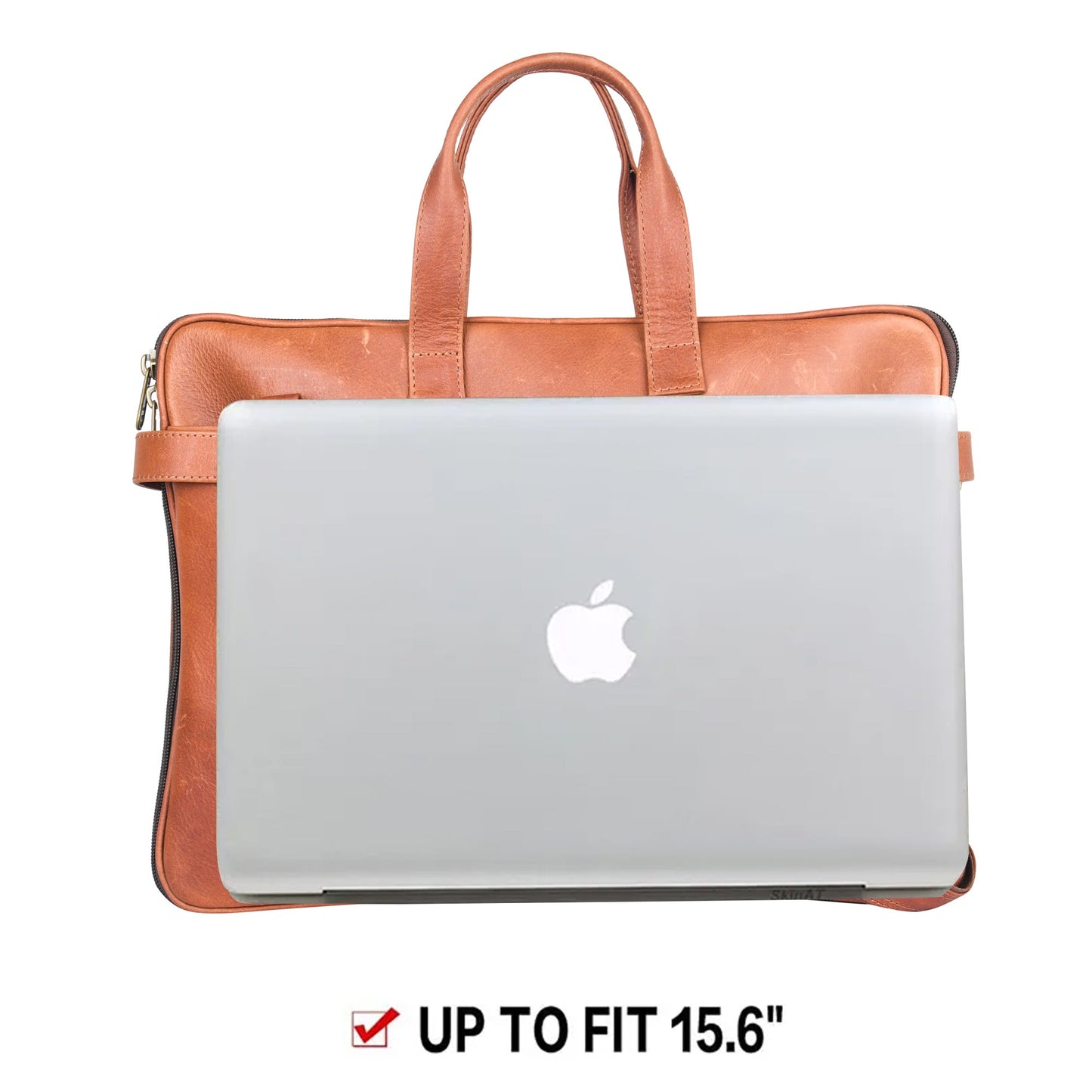 Genuine Leather Laptop/Office Bag for Men – Camel – Leather Laptop Bag – additional product photo | Leather Villa