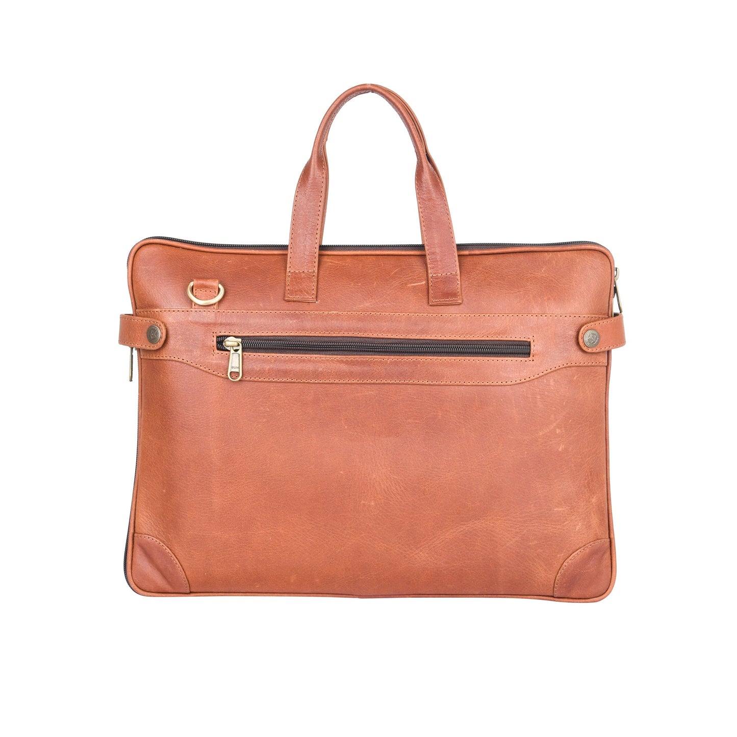 Genuine Leather Laptop/Office Bag for Men – Camel – Leather Laptop Bag – additional product photo | Leather Villa