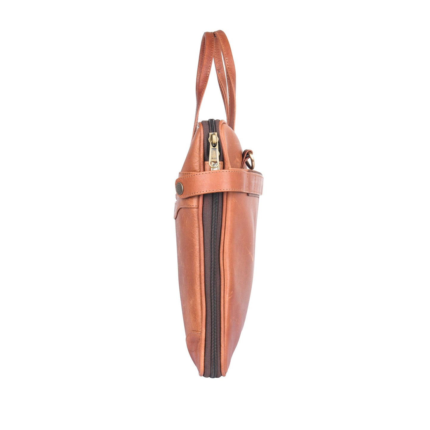 Genuine Leather Laptop/Office Bag for Men – Camel – Leather Laptop Bag – additional product photo | Leather Villa