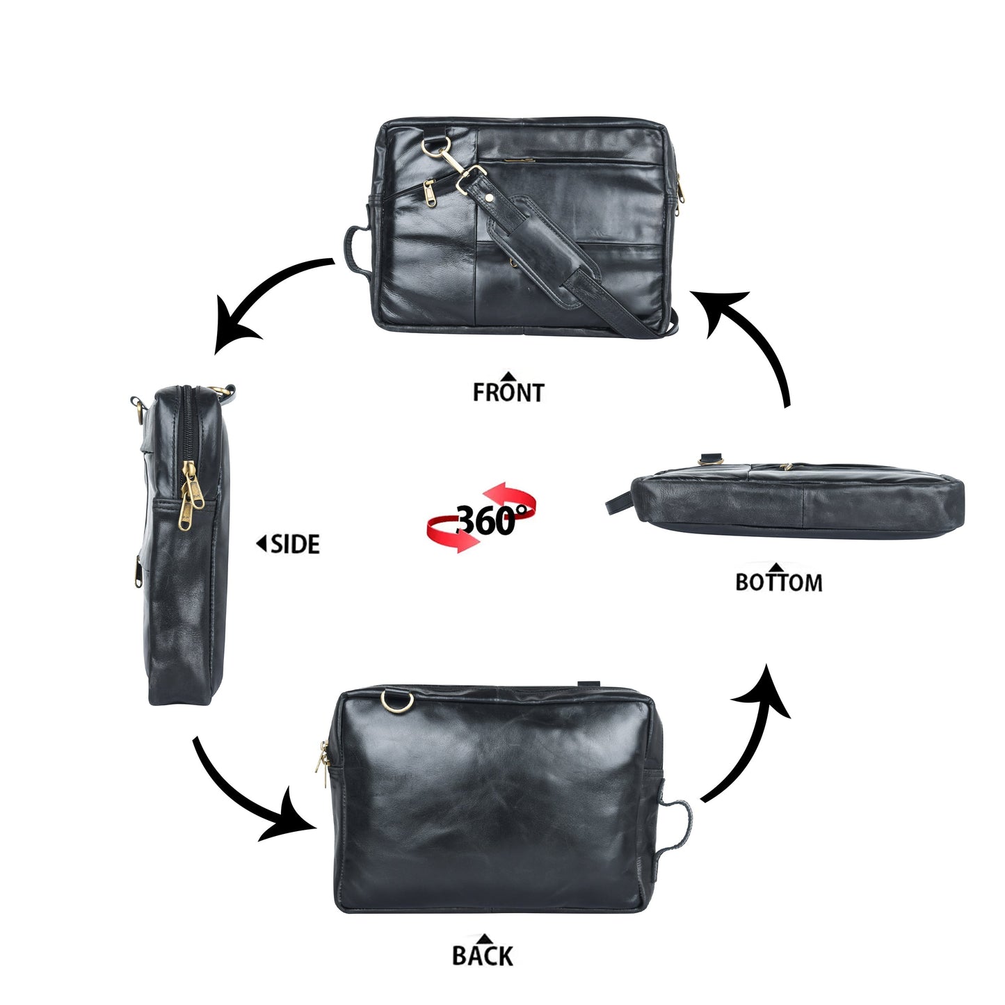 Genuine Leather Laptop/Office Bag for Men – Leather Laptop Bag – additional product photo | Leather Villa