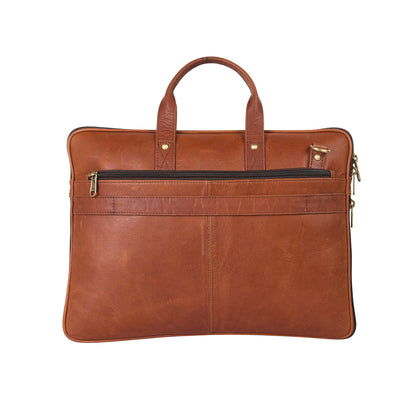 Genuine Leather Laptop/Office Bag for Men – Brown – Leather Laptop Bag – additional product photo | Leather Villa