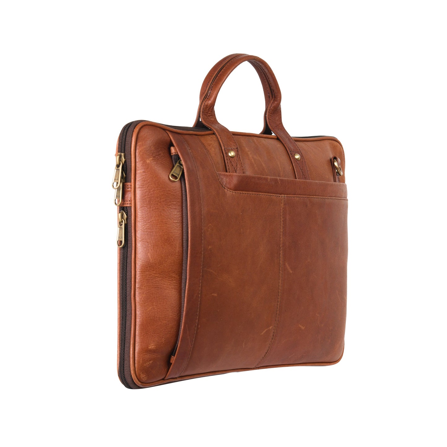 Genuine Leather Laptop/Office Bag for Men – Brown – Leather Laptop Bag – additional product photo | Leather Villa