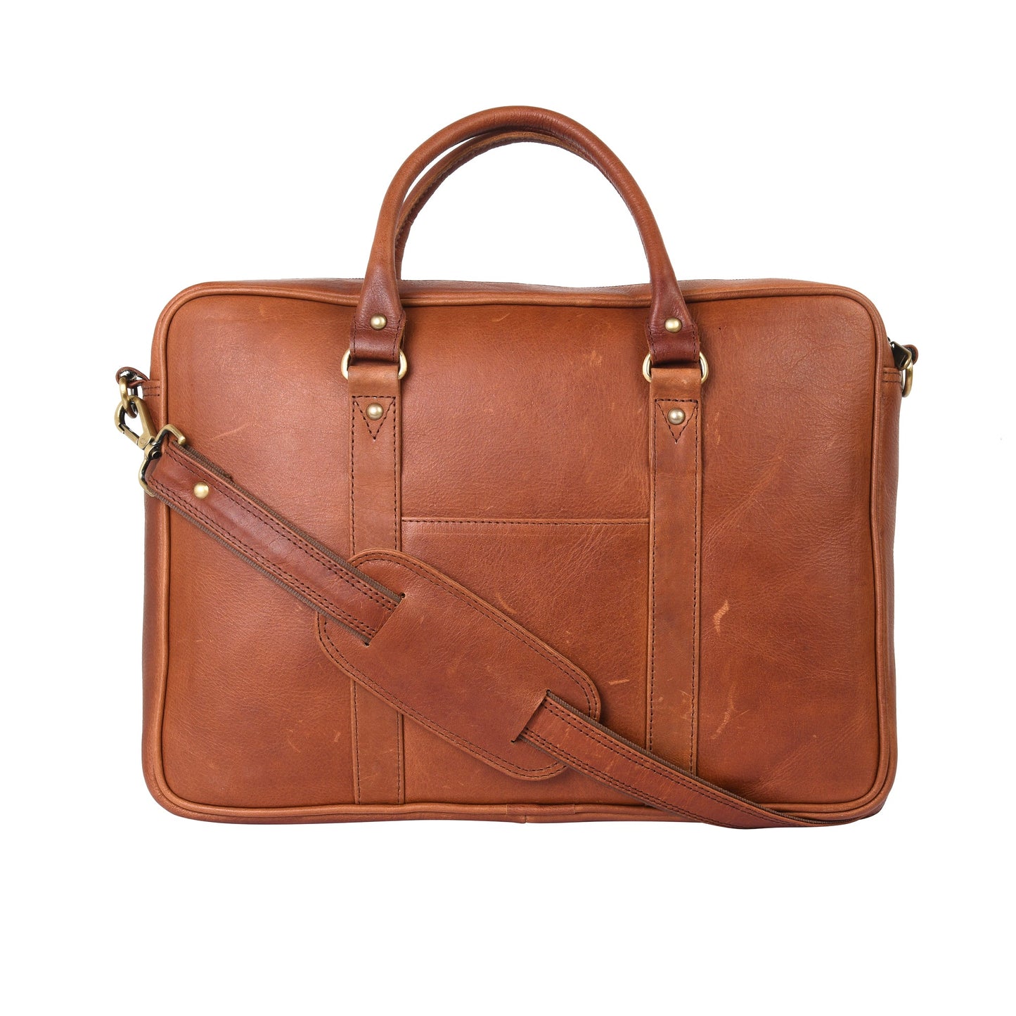 Genuine Leather Laptop/Office Bag for Men – Maroon – Leather Laptop Bag – additional product photo | Leather Villa