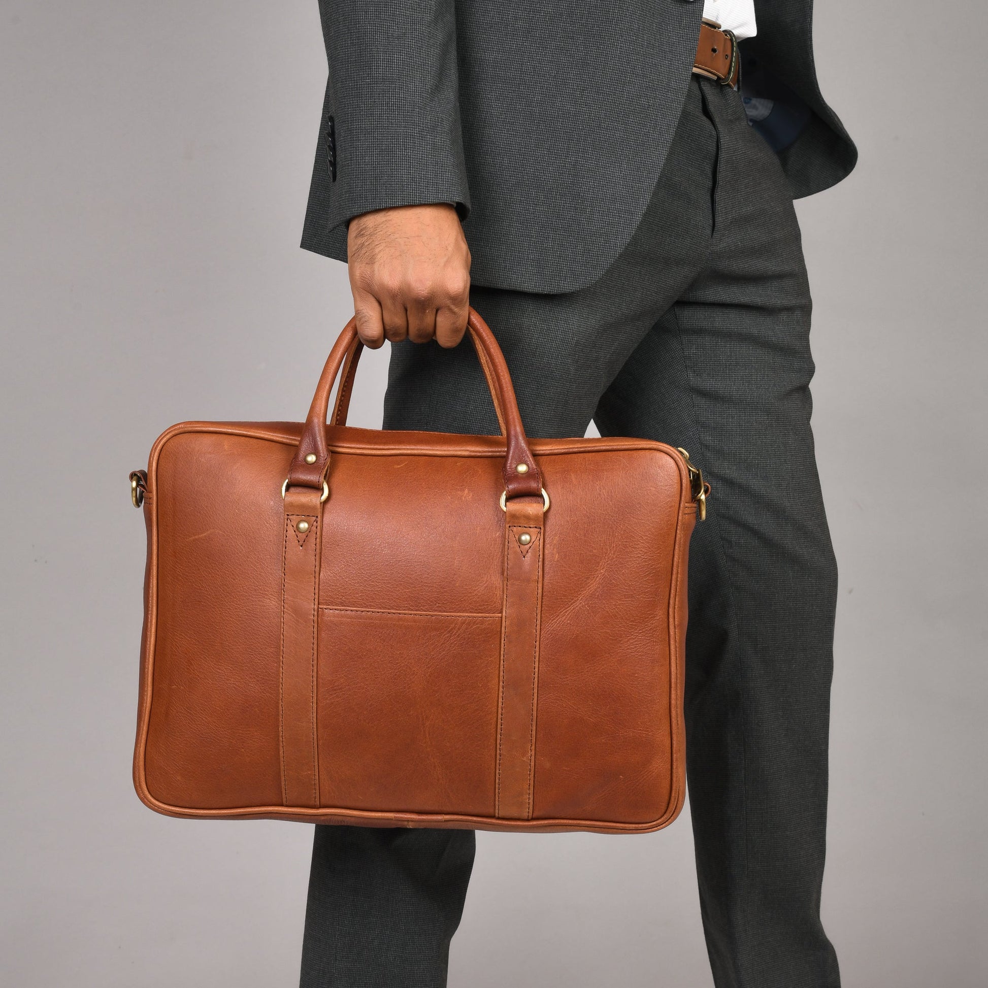 Genuine Leather Laptop/Office Bag for Men – Maroon – Leather Laptop Bag | Leather Villa