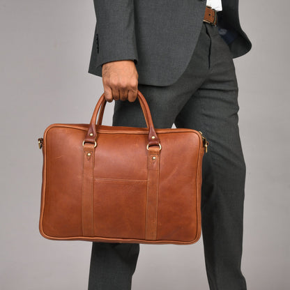 Genuine Leather Laptop/Office Bag for Men – Maroon – Leather Laptop Bag | Leather Villa