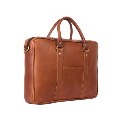 Genuine Leather Laptop/Office Bag for Men – Maroon – Leather Laptop Bag – additional product photo | Leather Villa