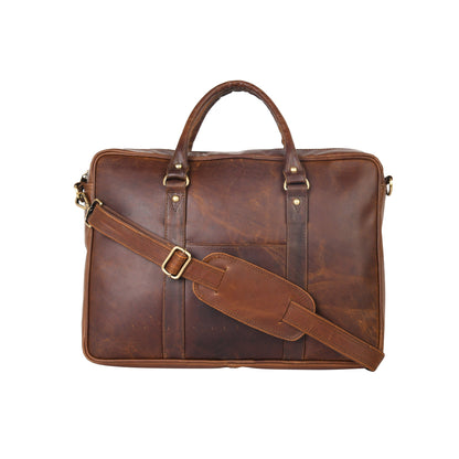 Genuine Leather Laptop/Office Bag for Men – Brown – Leather Laptop Bag – additional product photo | Leather Villa