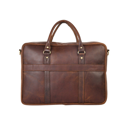 Genuine Leather Laptop/Office Bag for Men – Brown – Leather Laptop Bag – additional product photo | Leather Villa