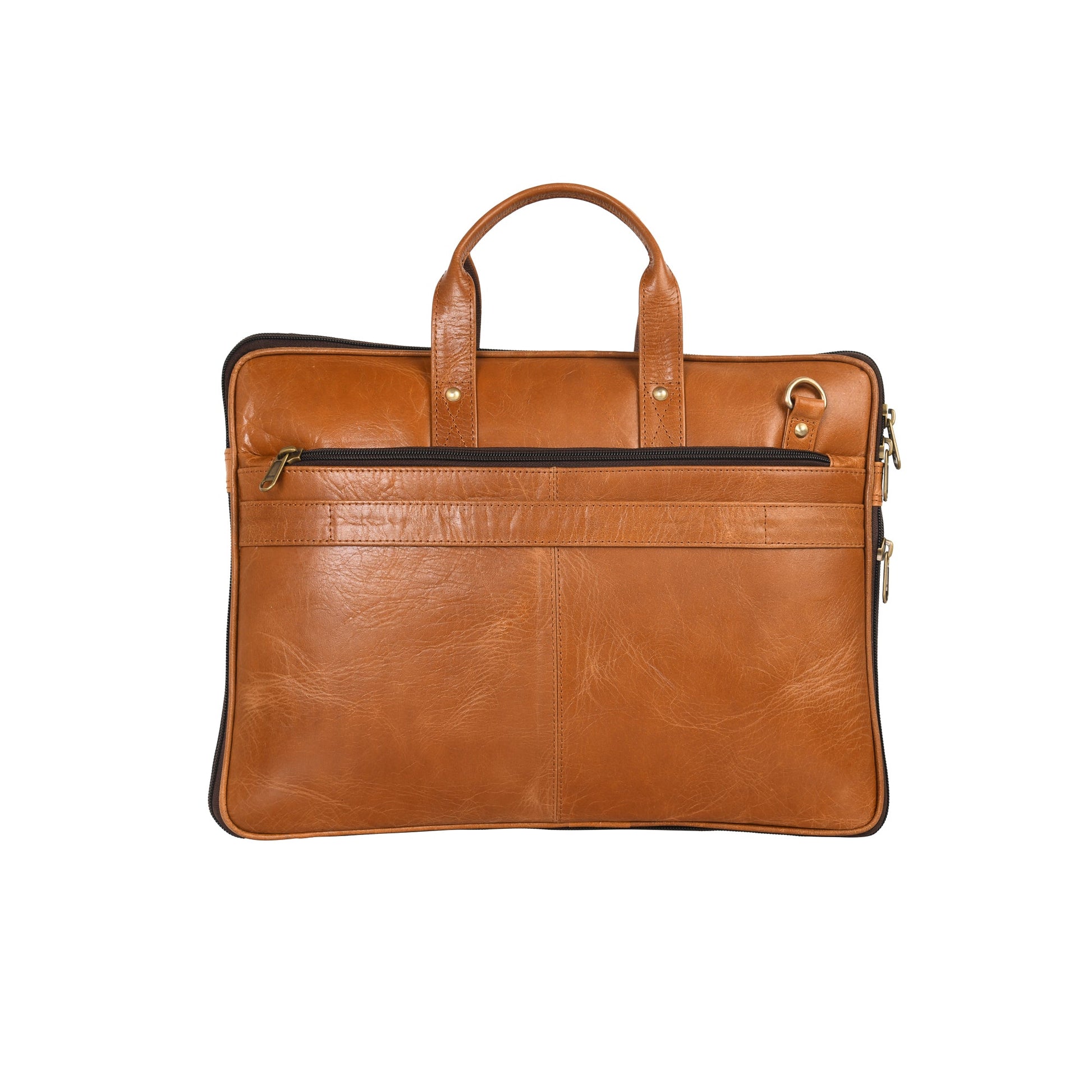 Genuine Leather Laptop/Office Bag for Men – Light Brown – Leather Laptop Bag – additional product photo | Leather Villa