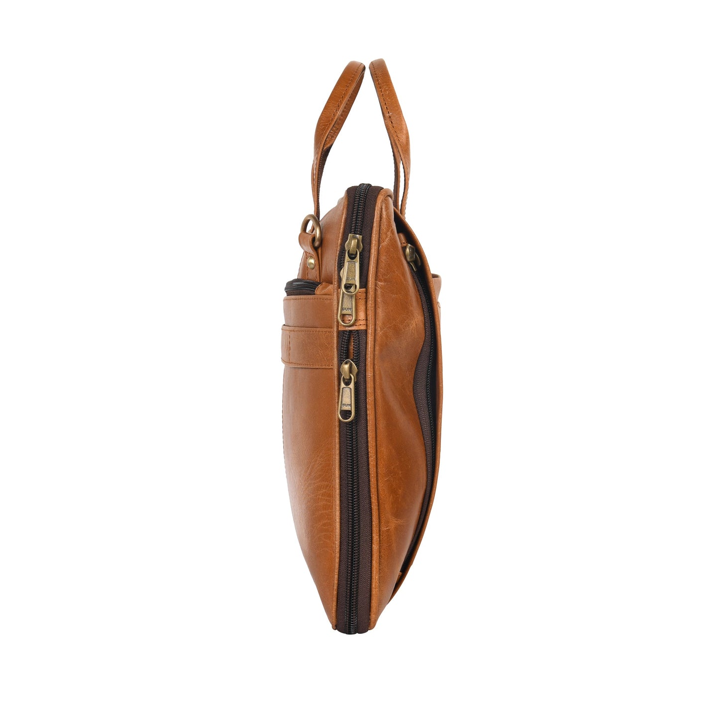 Genuine Leather Laptop/Office Bag for Men – Light Brown – Leather Laptop Bag – additional product photo | Leather Villa