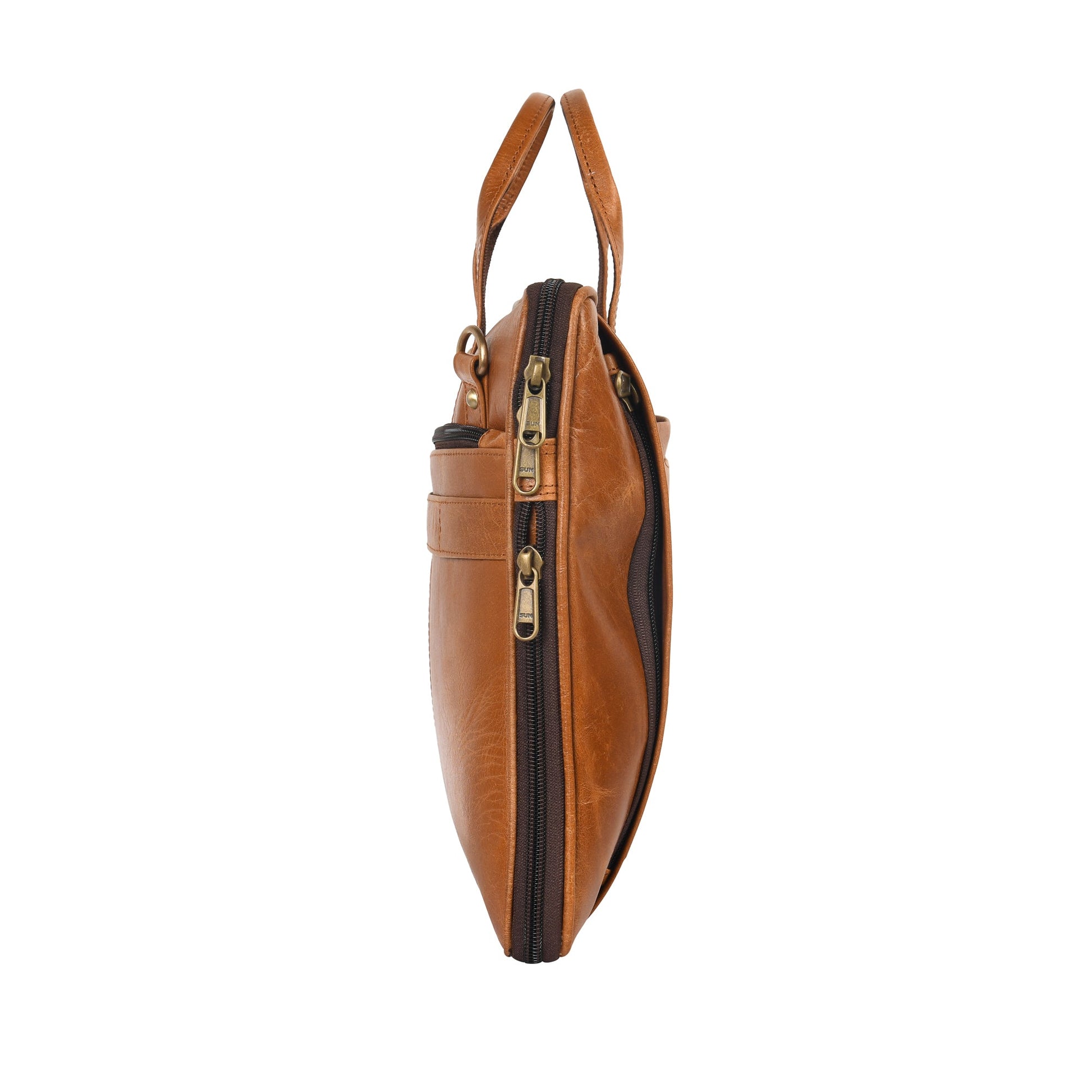 Genuine Leather Laptop/Office Bag for Men – Light Brown – Leather Laptop Bag – additional product photo | Leather Villa