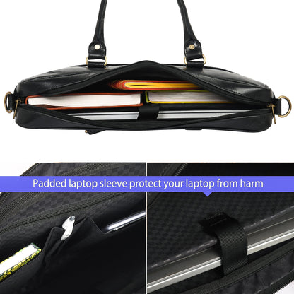 Genuine Leather Laptop/Office Bag for Men – Black – Leather Laptop Bag – additional product photo | Leather Villa