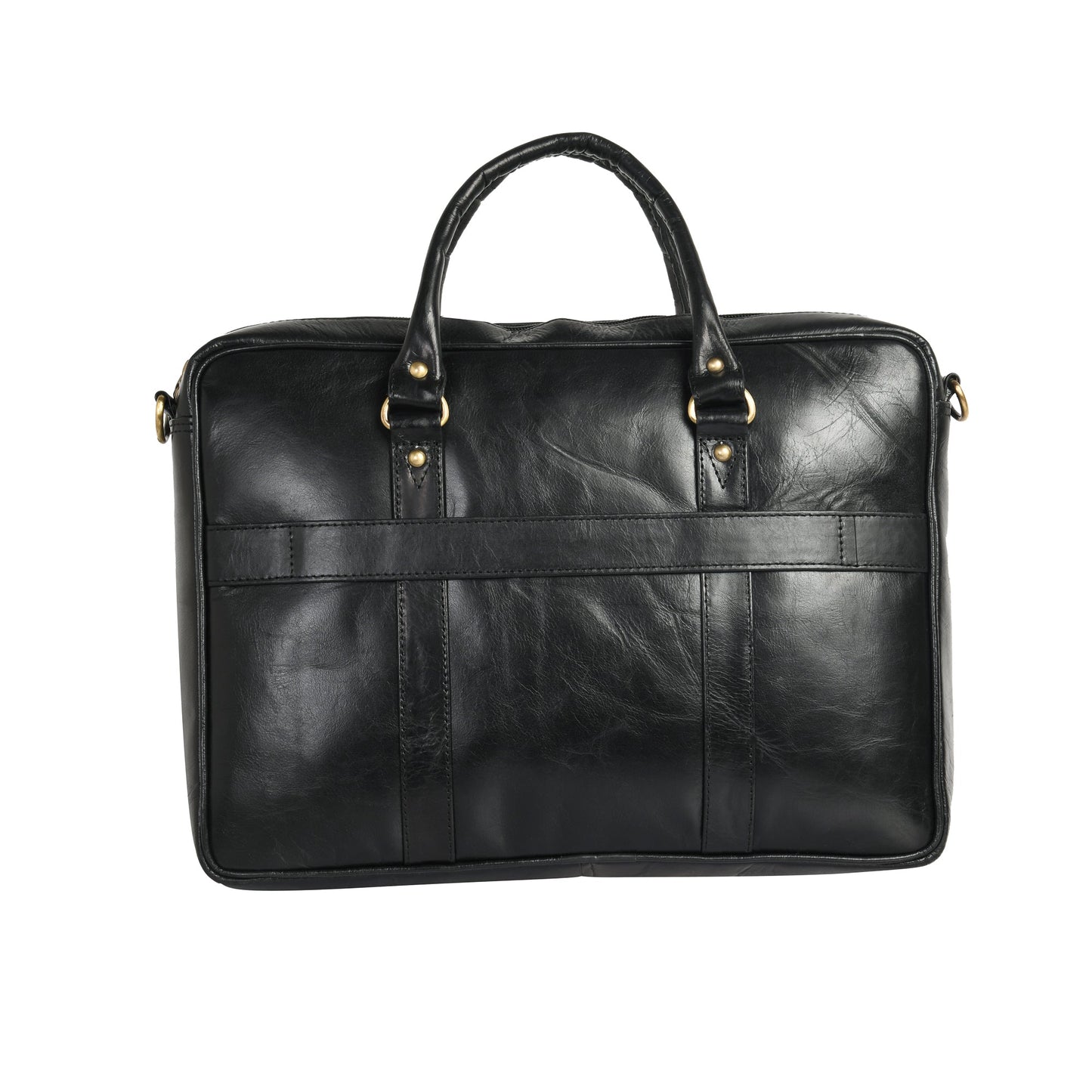 Genuine Leather Laptop/Office Bag for Men – Black – Leather Laptop Bag – additional product photo | Leather Villa
