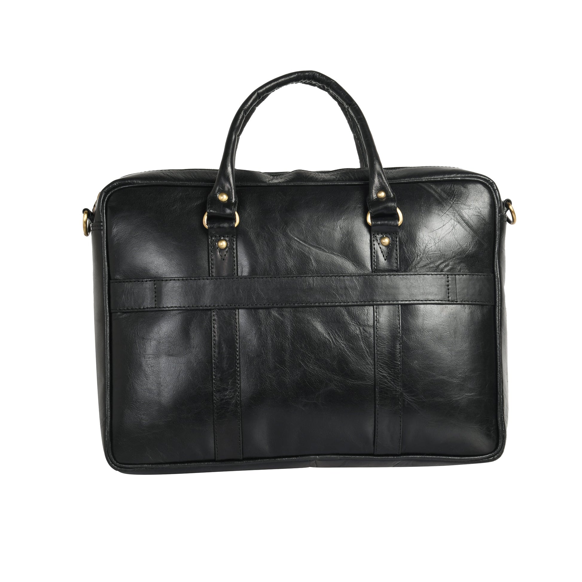 Genuine Leather Laptop/Office Bag for Men – Black – Leather Laptop Bag – additional product photo | Leather Villa