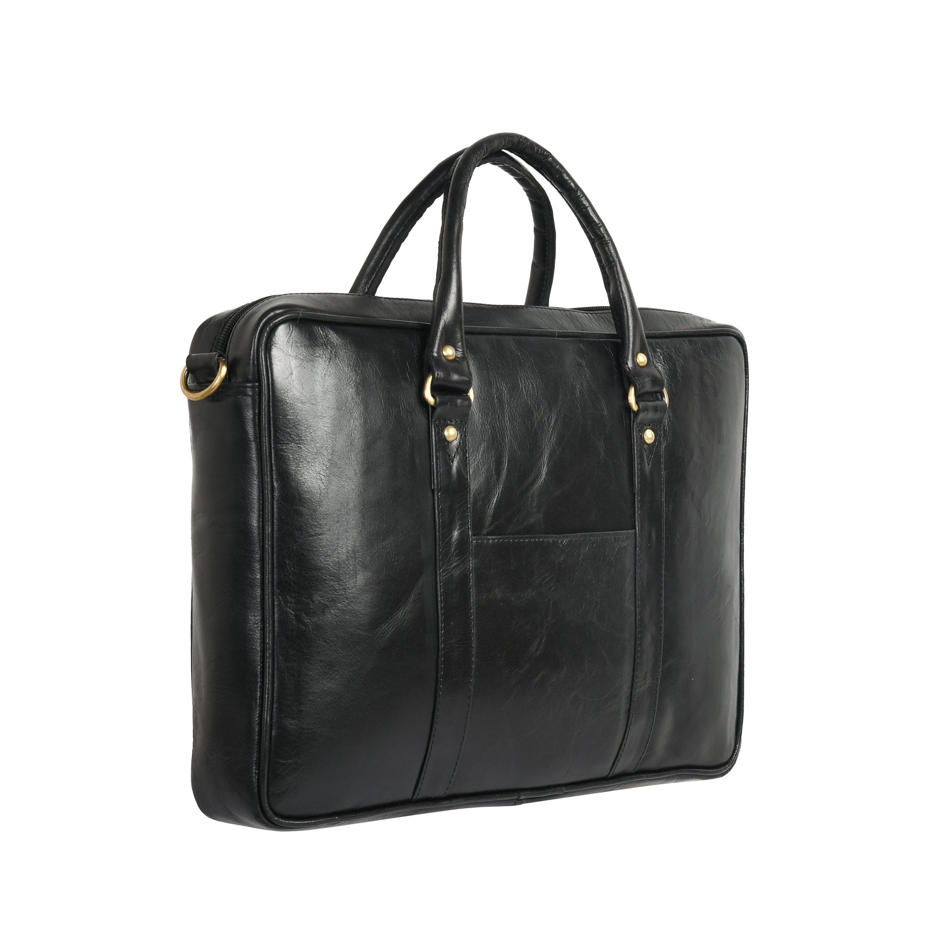 Genuine Leather Laptop/Office Bag for Men – Black – Leather Laptop Bag – additional product photo | Leather Villa