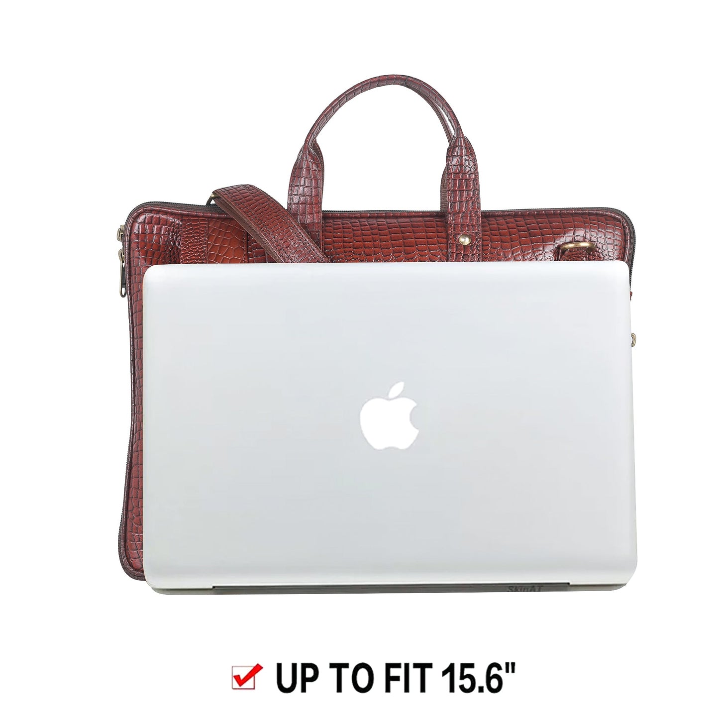 Genuine Leather Laptop/Office Bag for Men – Maroon – Leather Laptop Bag – additional product photo | Leather Villa