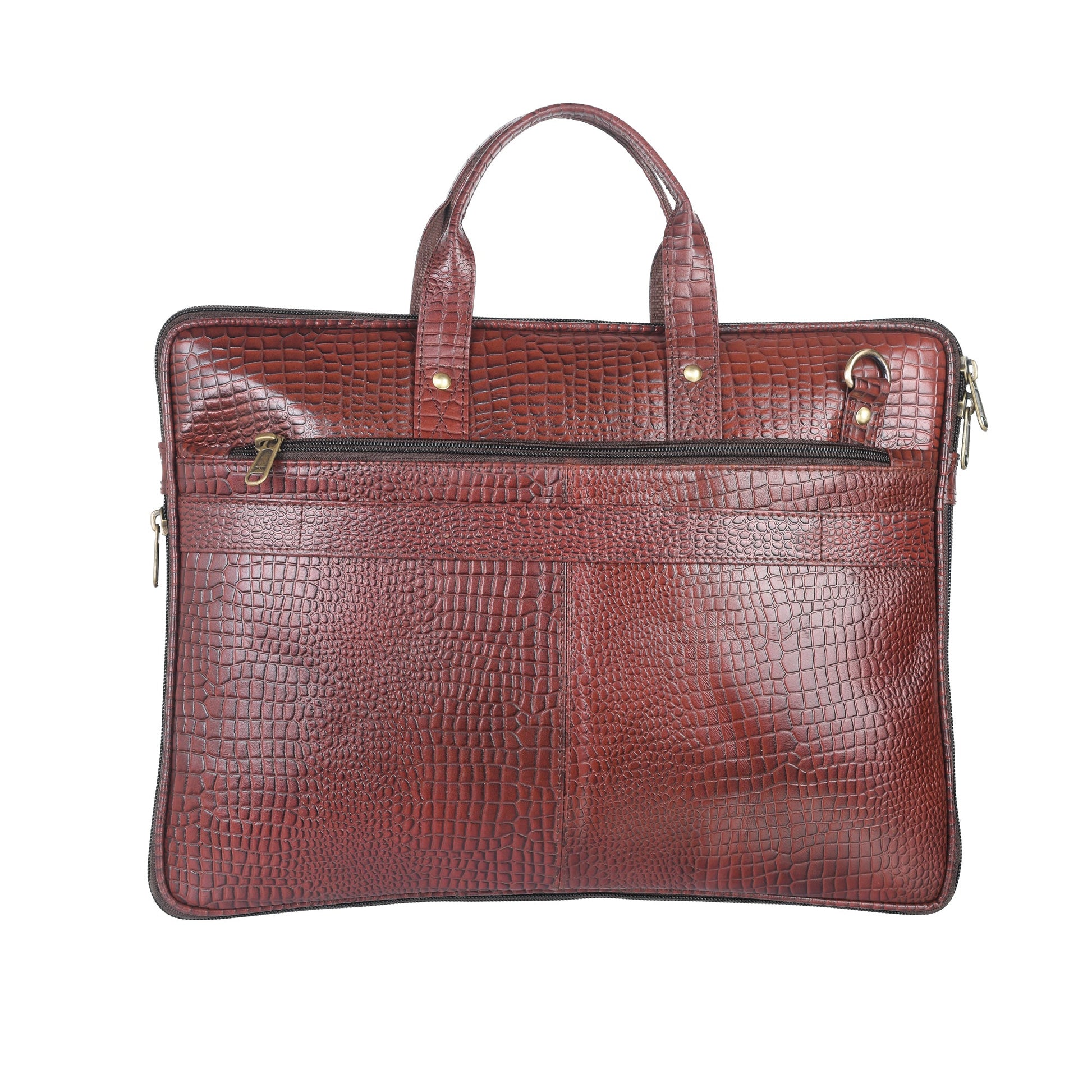 Genuine Leather Laptop/Office Bag for Men – Maroon – Leather Laptop Bag – additional product photo | Leather Villa