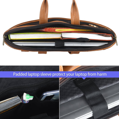 Genuine Leather Laptop/Office Bag for Men – Light Brown – Leather Laptop Bag – additional product photo | Leather Villa
