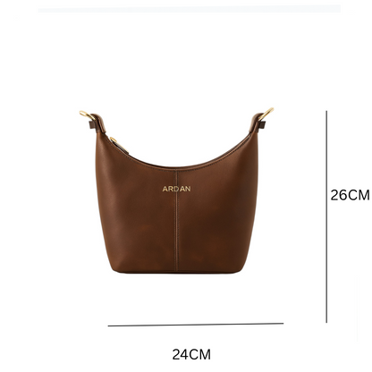 ARDAN Shoulder Bag with Adjustable Strap for Girls & Women (TAN) – Women's HandBag/Sling Bag – additional product photo | Leather Villa