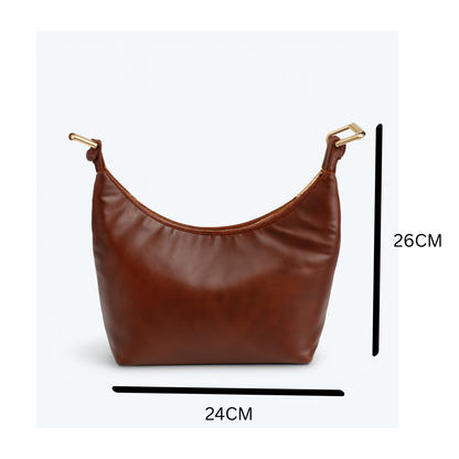 ARDAN Shoulder Bag with Adjustable Strap for Girls & Women (BROWN) SKU136