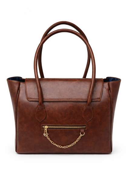 ARDAN Stylish Tote bag | Multitasker Trendy | Laptop compartment | Lightweight (Brown)