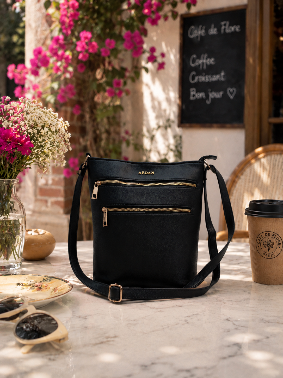 Sling Bag with Adjustable Belt for Girls & Women