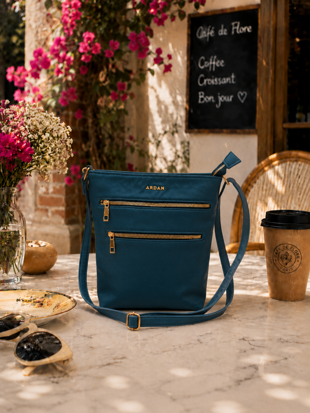 Sling Bag with Adjustable Belt for Girls & Women