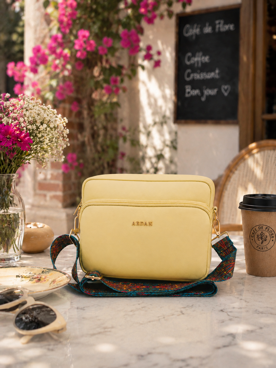 Women Crossbody Bag with Detachable Belt for Girls & Women