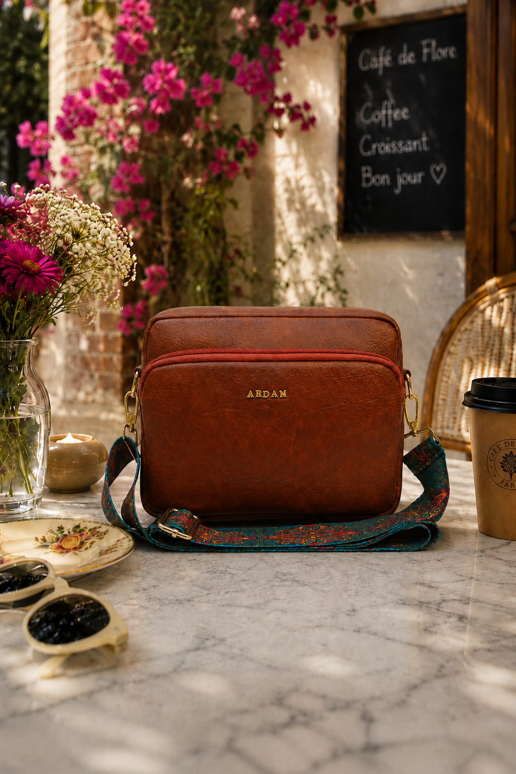 Women Crossbody Bag with Detachable Belt for Girls & Women