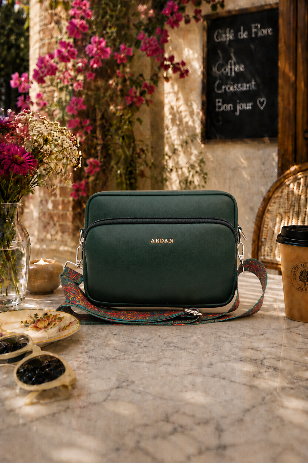 Women Crossbody Bag with Detachable Belt for Girls & Women