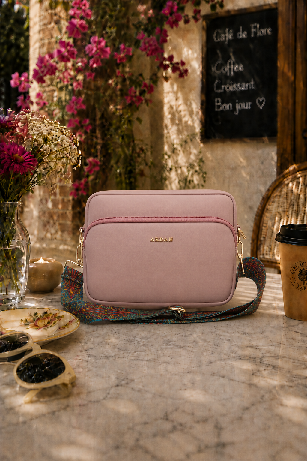 Women Crossbody Bag with Detachable Belt for Girls & Women