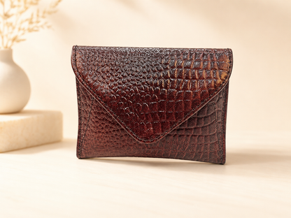 Genuine Textured Leather Card Holder for Men /Slim Leather Credit/ATM Card Wallet