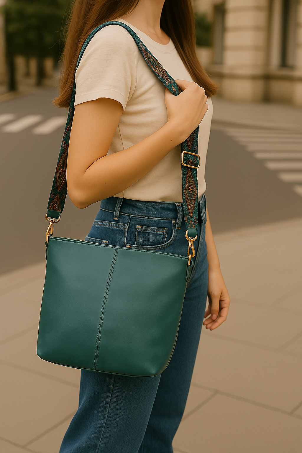 ARDAN Handbag along with Sling for Girls & Womens IN JADE GREEN - additional product photo