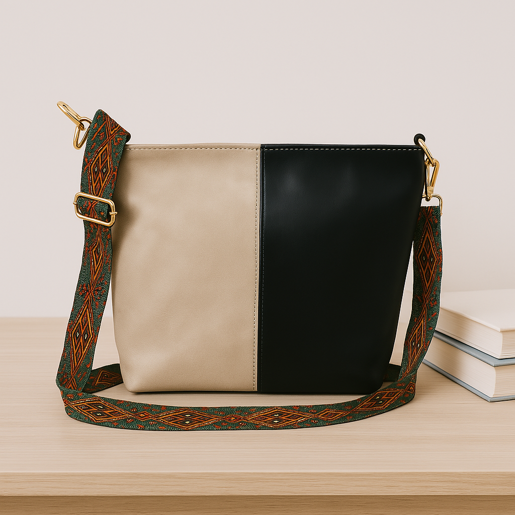 ARDAN Handbag along with Sling for Girls & Womens IN CHECKERS BLACK