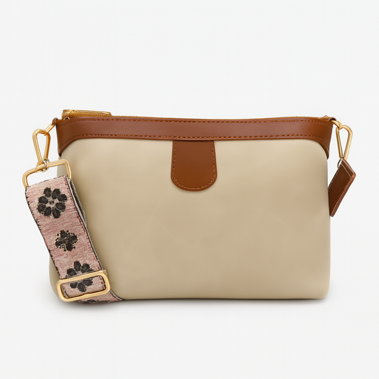 Ardan Beige Sling Bag Crossbody Double Color Bag for Girls & Women SKU121