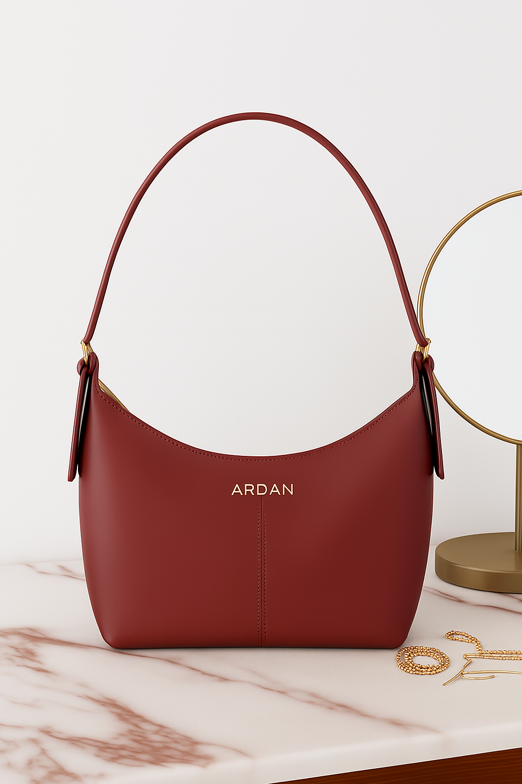 ARDAN Shoulder Bag with Adjustable Strap for Girls & Women (MAGENTA) – Women's HandBag/Sling Bag – additional product photo | Leather Villa