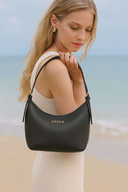 ARDAN Shoulder Bag with Adjustable Strap for Girls & Women (BLACK) SKU135