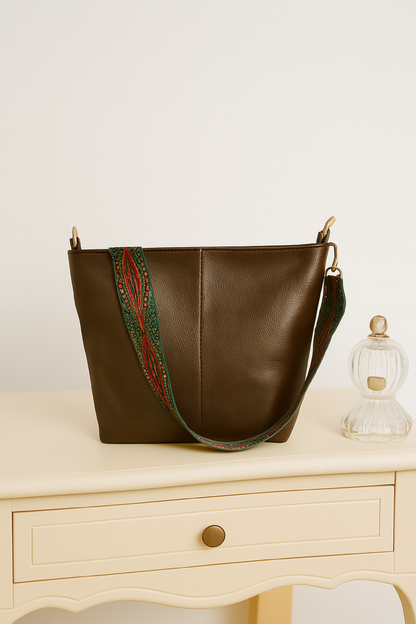 ARDAN Handbag along with Sling for Girls & Womens IN KHAKI BROWN - additional product photo