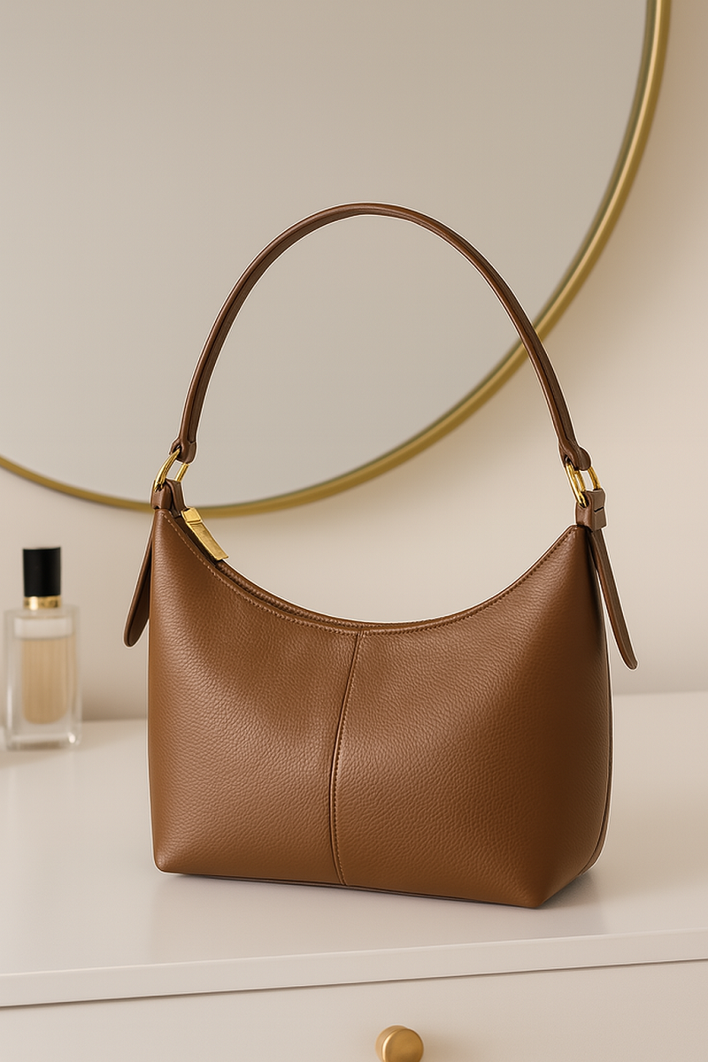 ARDAN Shoulder Bag with Adjustable Strap for Girls & Women (KHAKI BROWN) – Women's HandBag/Sling Bag – additional product photo | Leather Villa