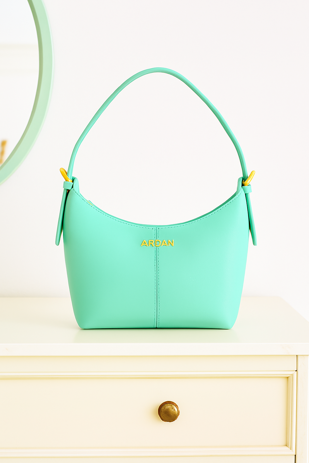ARDAN Shoulder Bag with Adjustable Strap for Girls & Women (JADE GREEN) – Women's HandBag/Sling Bag – additional product photo | Leather Villa