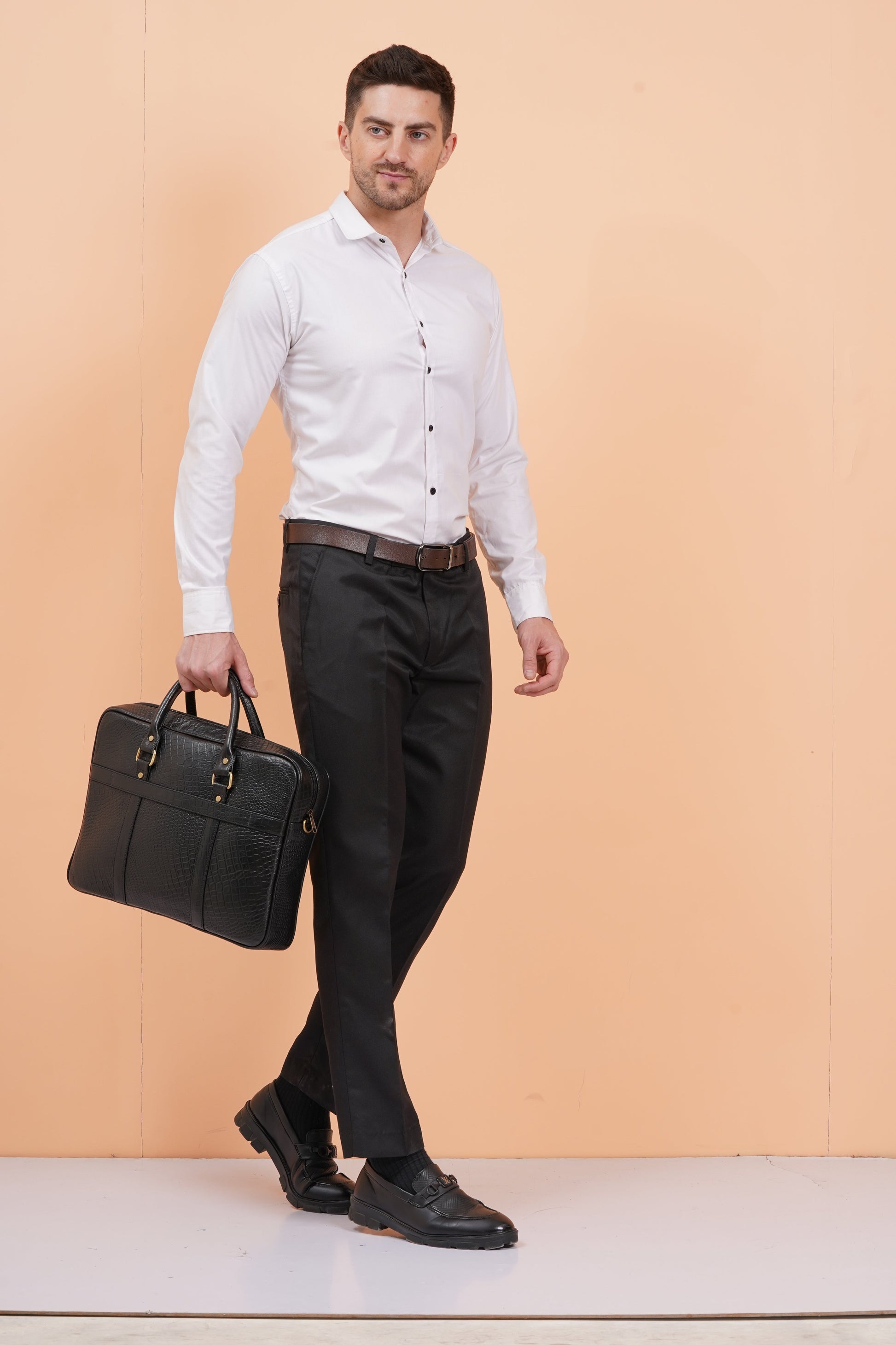 Premium Genuine Leather Office Bag for Men – Leather Laptop Bag – additional product photo | Leather Villa