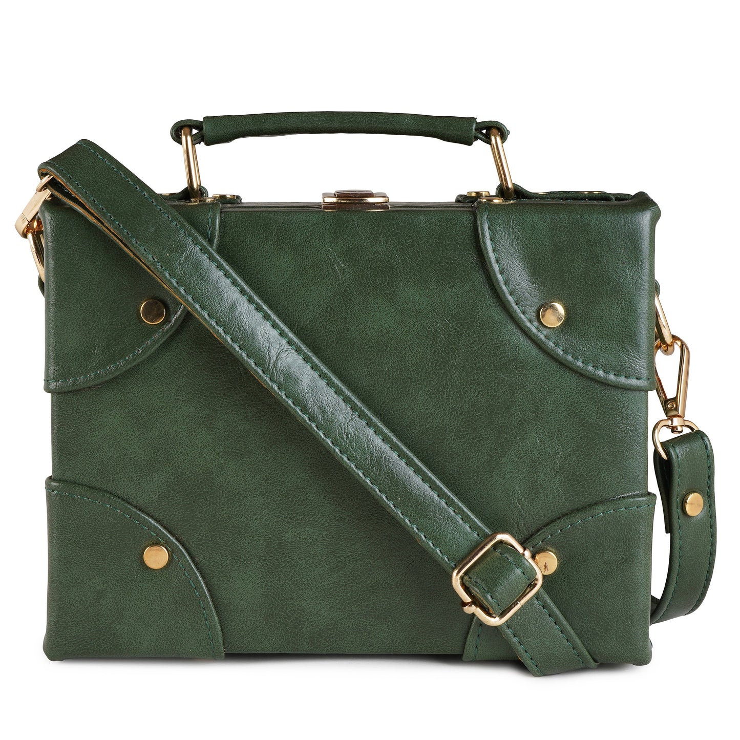 ARDAN Green Boxbag along with Sling for Girls & Womens – additional product photo | Leather Villa